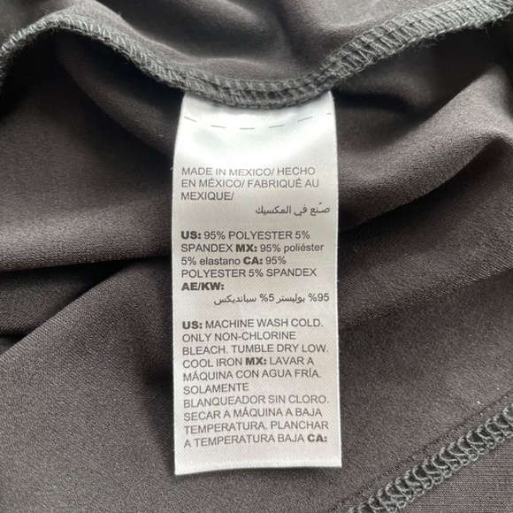 CHICO'S Size 0 US Sm Black Dress Asymmetrical Tunic Top Rouched Mini Skirt Combo - Picture 7 of 8